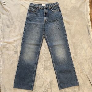 Zara Women's Blue Boyfriend Jeans
